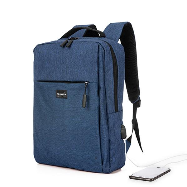 Mochila Executiva para Notebook Azul - Polo Match