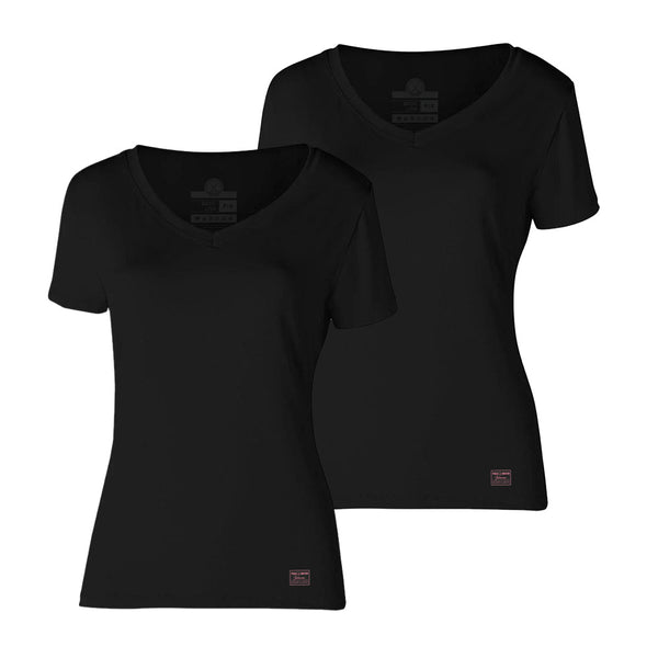 Kit 2 Camiseta Feminina Gola V Basic Sport - Polo Match