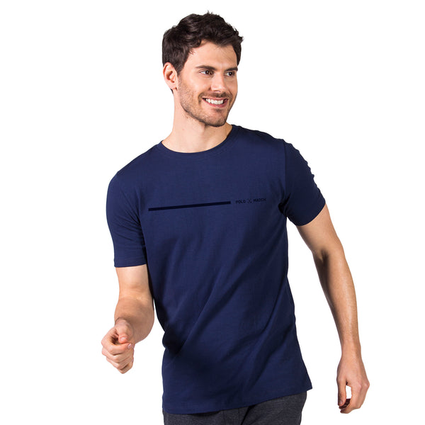Camiseta Basic line Gola Redonda Azul - Polo Match