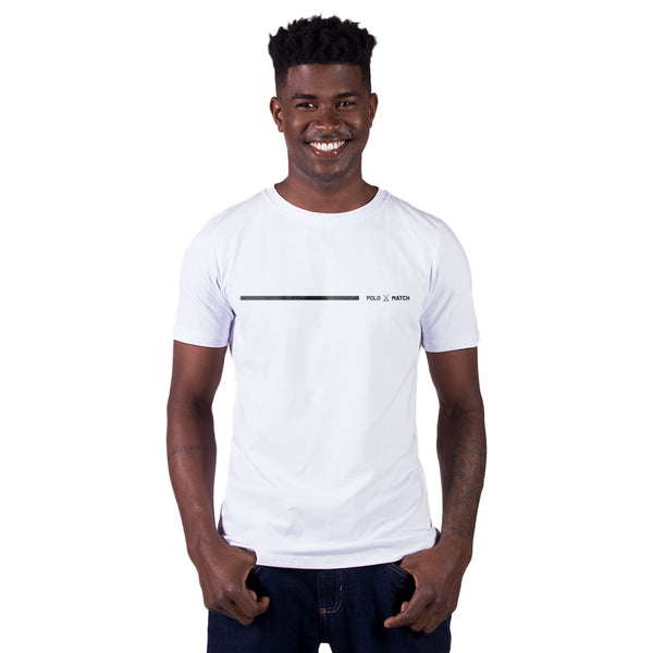 Camiseta Basic line Gola Redonda Branca - Polo Match