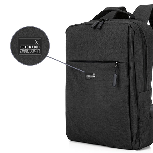 Mochila Executiva para Notebook Preta - Polo Match