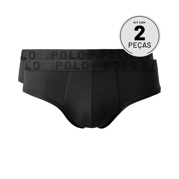 Kit com 2 Cuecas Slip Sortidão - Polo Match
